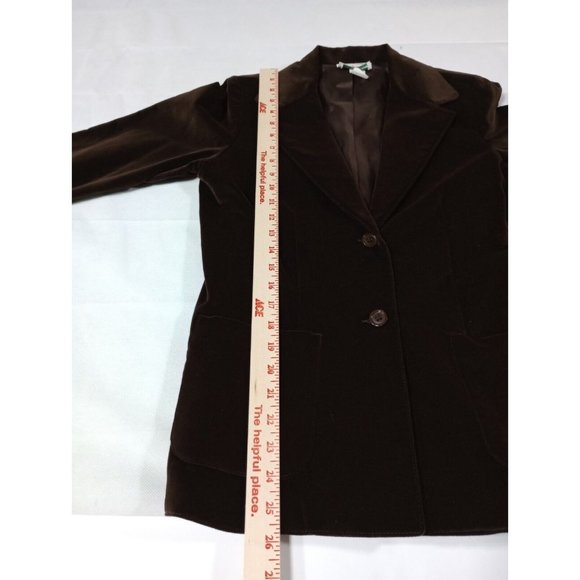 Vintage 70s Sears JR Bazaar Women's Cotton Blazer Jacket JR Size 9 Velvet Feel - Picture 6 of 10